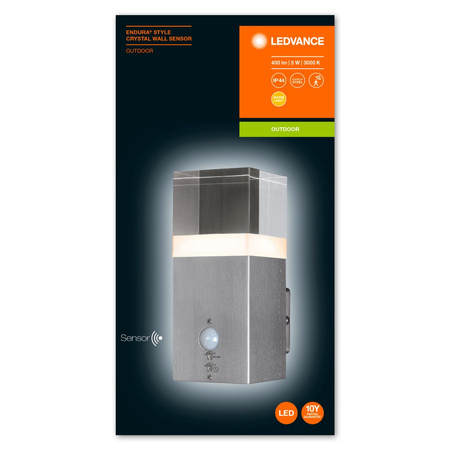 Wandleuchte Fassade modern 5W 3000K MOVEMENT SENSOR Endura Style CRYSTAL LEDVANCE