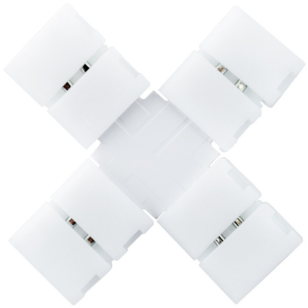 Vierfachstecker Typ X für einfarbige 2PIN 8mm LED-Streifen