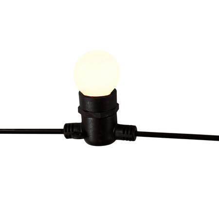 Garten Girlande Außenlichterkette PARTY 6,2m 10xE27 LED 6W 3000K GOLDLUX (Polux)