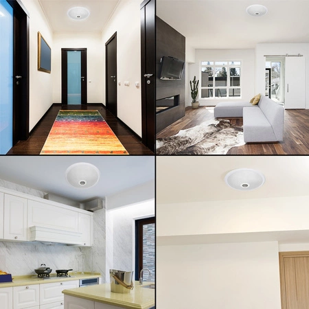 LED-Deckenleuchte 2x E27, Innenleuchte mit Bewegungs- und Dämmerungssensor DALLAS LUMILED