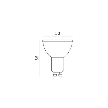 LED GU10 Reflektor Glühbirne 1W 90lm 3000K Warm 120° Kobi