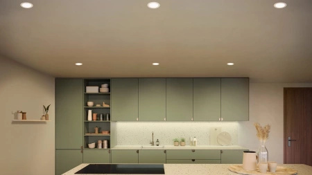 LED-Panel-Einbauleuchte 12W 1500lm IP44 Weiß und Farbe Ambiente RGB + TW Weiß Smart SMART Zigbee Bluetooth Slim Downlights Philips HUE