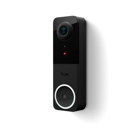 Smart Video Türklingel mit 2K QHD 1440p CMOS Kamera Schwarz SMART Zigbee WiFi Türklingel Sicher Philips HUE