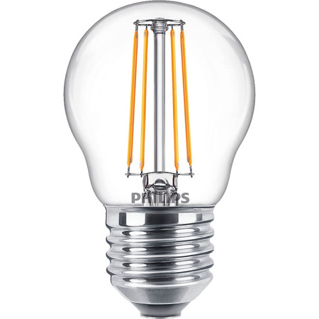 E27 P45 LED Lampen 4,3 W = 40 W, 470 lm, 2700 K, warmes Filament PHILIPS