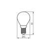 LED-Glühbirne E14 Edison G45 3.8W = 60W 806lm 4000K Neutral Clear XLEDEX Filament Kanlux