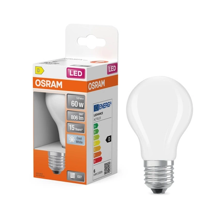 LED-Lampe E27 A60 5.9W = 60W 806lm 4000K Neutral 300° STAR CLASSIC Osram
