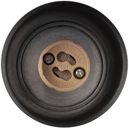 LED-Spot-Reflektor-Deckenleuchte 2x GU10 IP44 ADERO Schwarz Lumiled