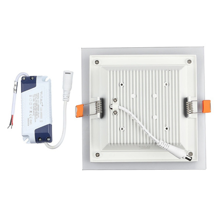 LED-Einbaupanel 12W 4000K Quadrat FLICKER FREE VT-1202G V-TAC