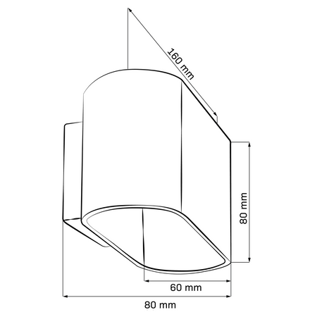 Wandleuchte Außenfassadenleuchte G9 Weiß Gold Elissa Sanico Goldlux