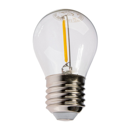 E27 G45 LED Lampen 1,3 W 55 lm 2700 K Warm 360° KOBI Filament für Girlande