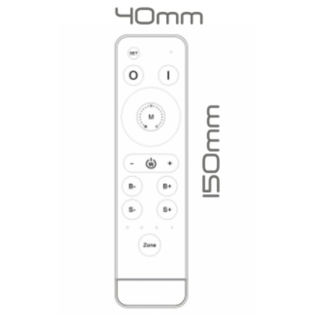 Fernbedienung für RGB / RGBW / CCT 4 Zonen Volta ProVero LED-Streifen