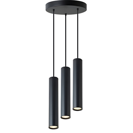 KEON Ceiling Pendelleuchte 3xGU10 Verstellbar Schwarz Rund MASTERLED