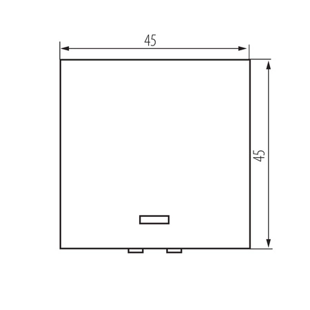 Schalter beleuchtet NO 10A Quadratisch Weiß OFFICE Kanlux