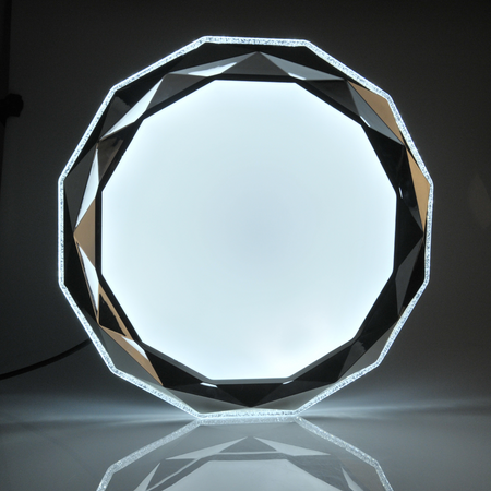 PLAFON LED Diamantlampe Deckenleuchte 50cm 3000-6500K mit Fernbedienung GLÄNZEND GOLDLUX (Polux)