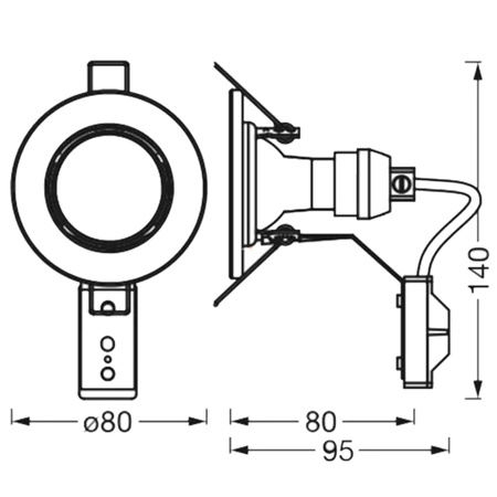 5x LED Halogenleuchte 2700K 230lm Einbau rund GU10 LEDVANCE