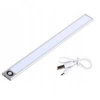 LED-Unterschrankleuchte Möbelleiste 2W 4500K 30cm mit Bewegungsmelder Silber