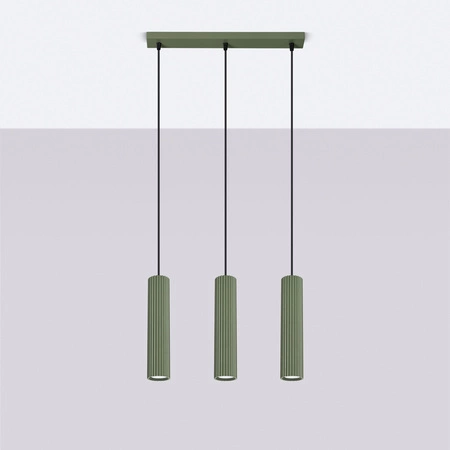 Hängelampe Tuba Spot 3x GU10 Olive Carbon Deep Space SL.1613 Sollux