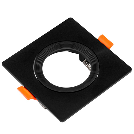 Einbaustrahler GU10, MR16 Einbauspot HALOGEN Quadrat beweglich Schwarz VENTUS LUMILED