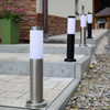 Gartenlampe LED-Mast E27 NIEDRIGES SATINROHR 45 cm