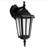 Gartenlampe Elevation Wandlampe Laterne E27 Schwarz VICTORIA unten