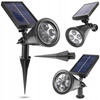 LED Solar Gartenlampe Reflektor 2W Kalt IP65 Dämmerungssensor