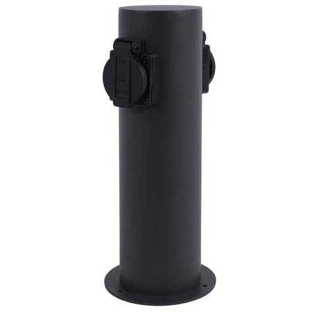 Gartenlampe LED Outdoor Mast stehend Schwarz IP44 Elektri Sanico Goldlux