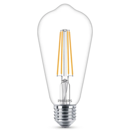 Edison E27 ST64 LED Lampen 4,3 W = 40 W, 470 lm, 2700 K, warmes Filament PHILIPS