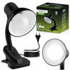 Verstellbare Tischleuchte LIRIA School Night Light E27 Clip Schwarz LUMILED