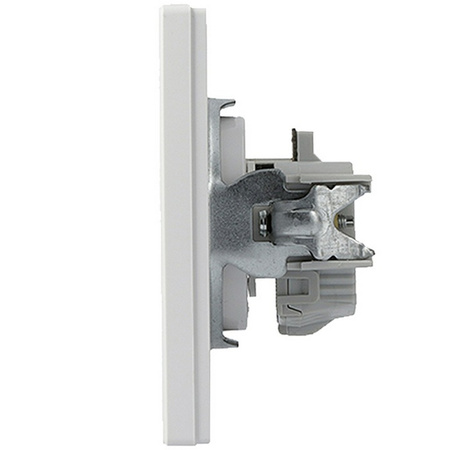 Einzelsteckdose 2P+PE mit Jalousien und SCHNEIDER ASFORA-Rahmen