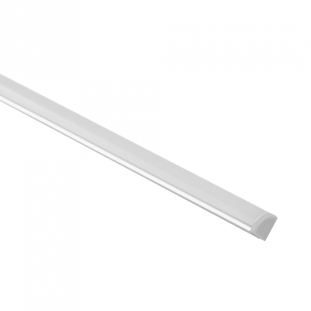 LED-Eckprofil aus Aluminium, Oberfläche eloxiert 2m mit milchigem Lampenschirm für LED-Streifen + Endkappen RW Ecolight Serie