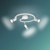 Deckenleuchte LIMBALI 3x GU10 Wandleuchte Reflektor beweglich Weiß PHILIPS