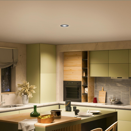 LED-Einbauleuchte 5W 500lm 2700K Warm Beweglich Rund Schwarz Dimmbar 3-STEP SceneSwitch Cilantro Philips