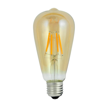 LED-Lampe E27 ST64 4W = 30W 320lm 2200K Warm 360° Glühfaden GOLDLUX (Polux)