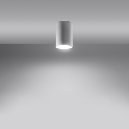 Aufbaustrahler LAGOS GU10 Halogen Spot Tuba 10cm Weiß SOLLUX