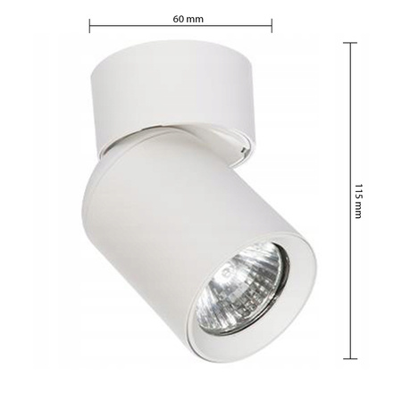 TIMO Decken-/Wandleuchte Reflektor bewegliche Halogenleuchte 1 xGU10 weißes LVT