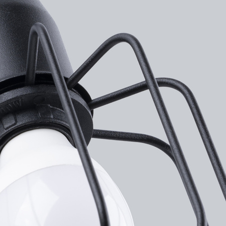 Wandleuchte BELUCI 1S E14 Schwarz Modern SOLLUX