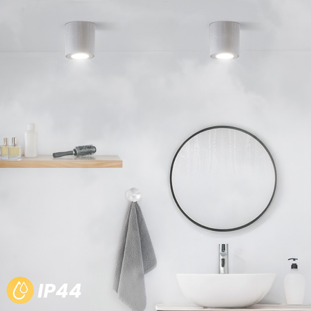 Aufbauleuchte HALOGEN Spot Röhre Fest EGIO GU10 LUMILED Rund IP44 Weiß 83mm