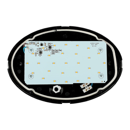 LED Deckenaufbauleuchten Deckenleuchte 12W 3000K 840lm IP54 Oval Schwarz VT-8010 V-TAC