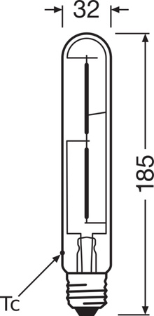 LED-Röhrenglühbirne E27 4W = 35W 400lm 2000K Warm 300° Vintage 1906 Osram