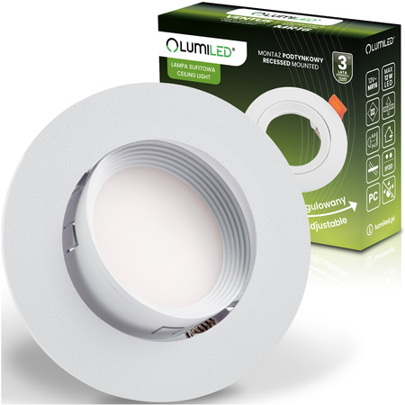 Einbaustrahler GU10, MR16 Einbauspot HALOGEN Runde beweglich Weiß VENTUS LUMILED