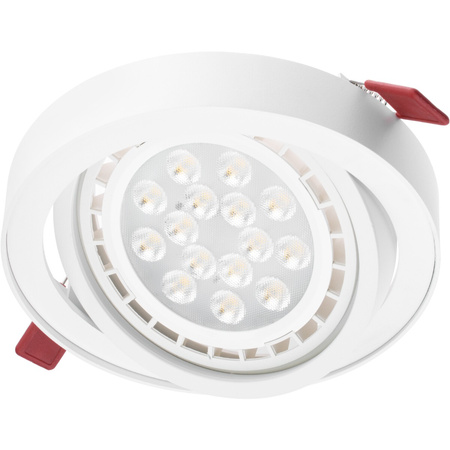 Einbaustrahler beweglich GU10, ES111 Rund Weiß CAPRI + LED GU10, ES111 15W 3000K LUMILED