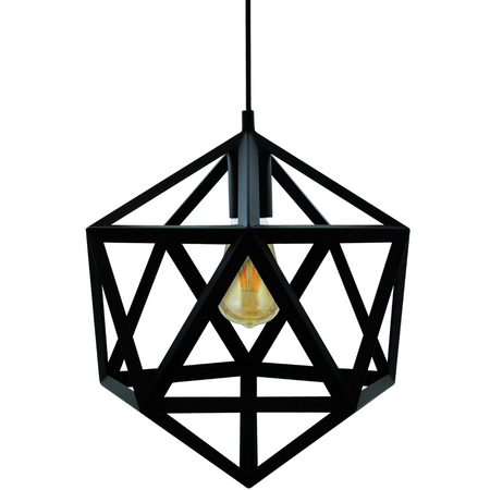 GEOMETRIC IL MIO DENMARK 1xE27 Schwarze Deckenleuchte - GOLDLUX (Polux)