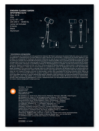 GU10 ENDURA Classic Garden Spot Spike Gartenlampe LEDVANCE
