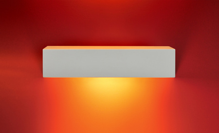 Putzleuchte dekorativ Wandleuchte BRICK 1xE14 weiß GOLDLUX (Polux)