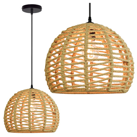 Halbkugel-Deckenhängelampe OTIS IL MIO im Boho-Stil Stahl + Kabel 1xE27 GOLDLUX (Polux)