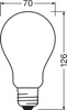 LED Lampen A70 E27 17W = 150W 2452lm 2700K Warmweiß FILAMENT LEDVANCE