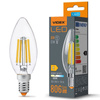 LED Lampen E14 C35 Kerze 6W = 60W 806lm 3000K Warm 360° FILAMENT Videx