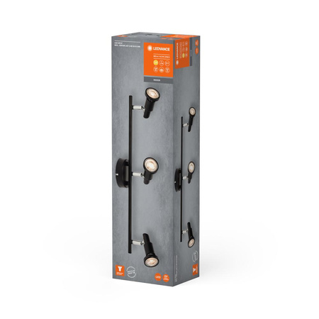 LED Decke Wandlampe Wand montiert Aufputz 10.2W 690lm 3000K Warm Dimmbar Schwarz LED Spot Ledvance