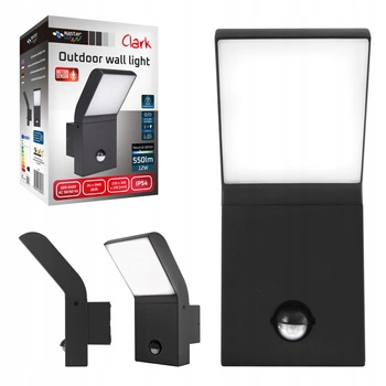 Garten-Wandleuchte für den Außenbereich LED 12W 4000K IP54 mit Bewegungs- und Dämmerungssensor