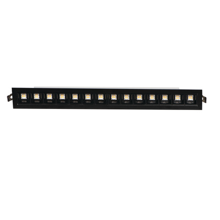 LED-Deckenleuchte 23W 50cm 2600lm 3500K Warm 60° Bündig montiert Schwarz Kanlux